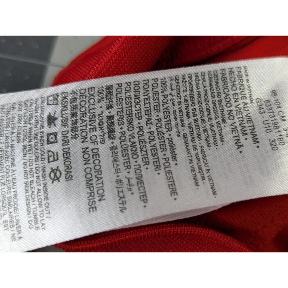 Nike Toddler Jacket Red Black Sz 4T Polyester